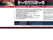 Tablet Screenshot of miscsheetmetal.com